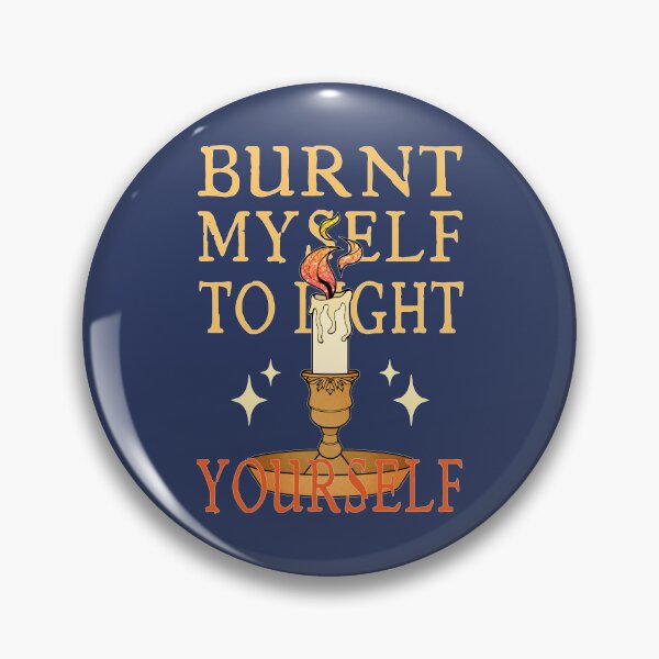 Item preview, Burnt Myself to Light Yourself | Lit Candle designed and sold by ObsidianDaz.