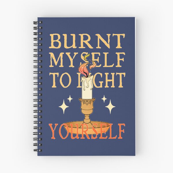 Item preview, Burnt Myself to Light Yourself | Lit Candle designed and sold by ObsidianDaz.