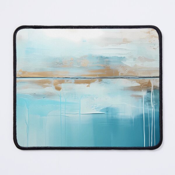 Item preview, Beach Abstract Painting Blue designed and sold by ColorFlowArt.