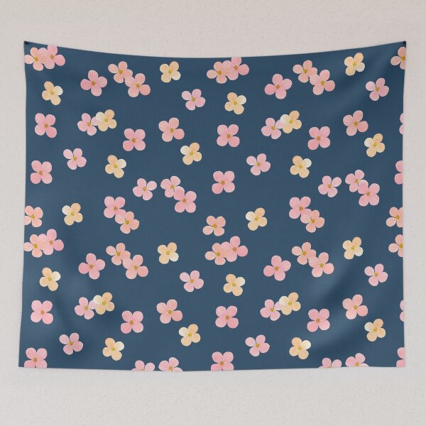 Item preview, Little Pink Flowers Pattern designed and sold by AmandineLoppin.