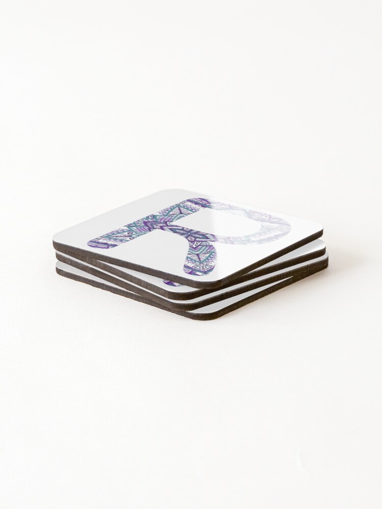 Thumbnail 4 of 5, Coasters (Set of 4), Initial R designed and sold by TraceyAyre.