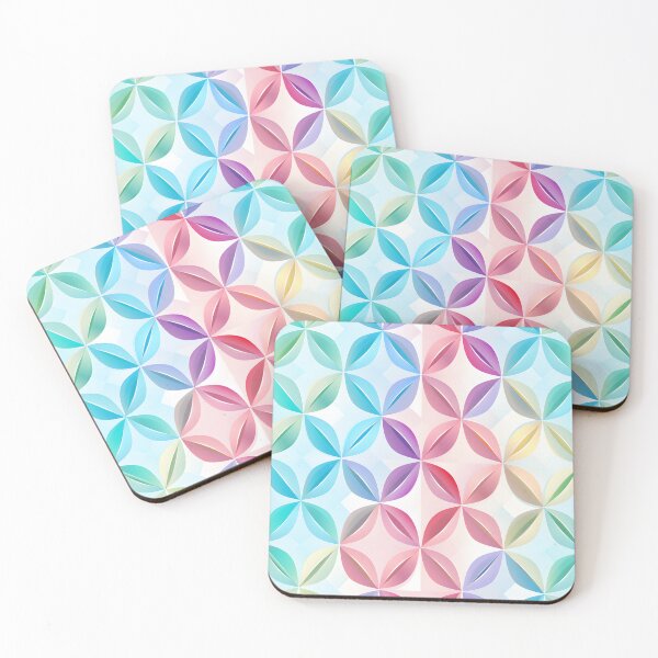Item preview, Pastel Leaves Pattern: An Abstract Art Design designed and sold by alaa-mously.