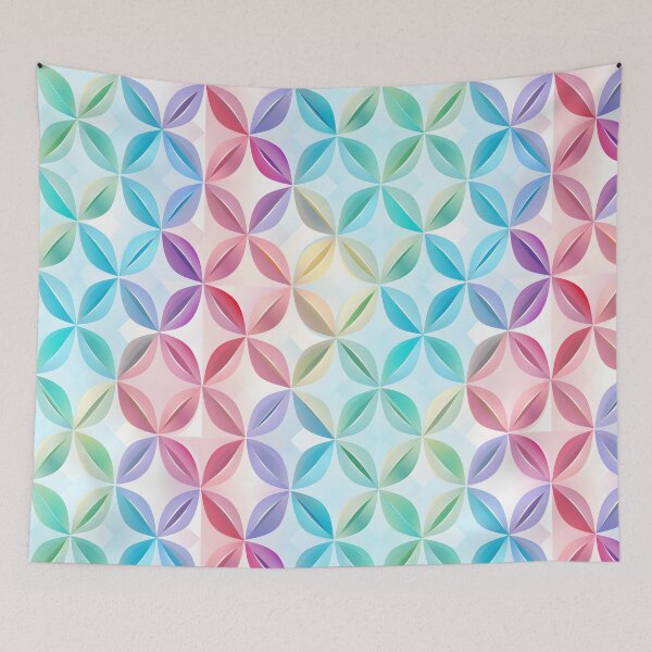 Item preview, Pastel Leaves Pattern: An Abstract Art Design designed and sold by alaa-mously.