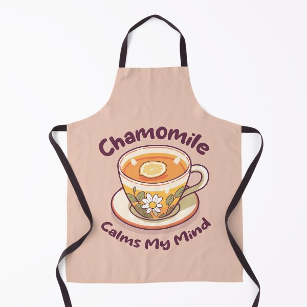 Item preview, Chamomile Tea Cup with Lemon Slice. Camomile Calms My Mind. US Spelling. designed and sold by lunaticbear.