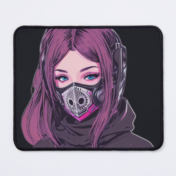 Item preview, Masked cyberpunk girl designed and sold by Viesii.