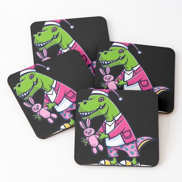 Aperçu de l'œuvre Dinosaure Trex drôle en pyjama créée et vendue par Nature's Fancy.