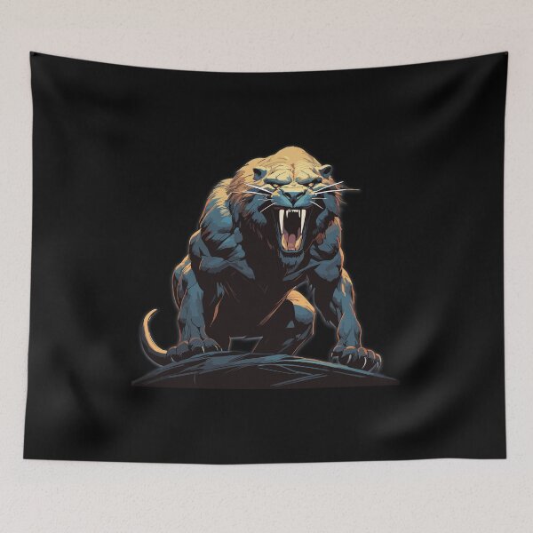 Item preview, Saber Toothed Tiger Roaring designed and sold by HoruXtore.