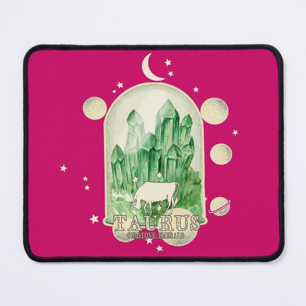 Item preview, Taurus Gemstone: Emerald crystal. Astral design. Pink version designed and sold by MINDTHECHERRY.