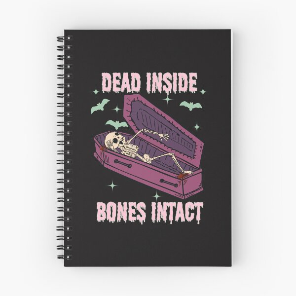 Item preview, Dead Inside Bones Intact Dark Comedy Halloween designed and sold by elynne9.