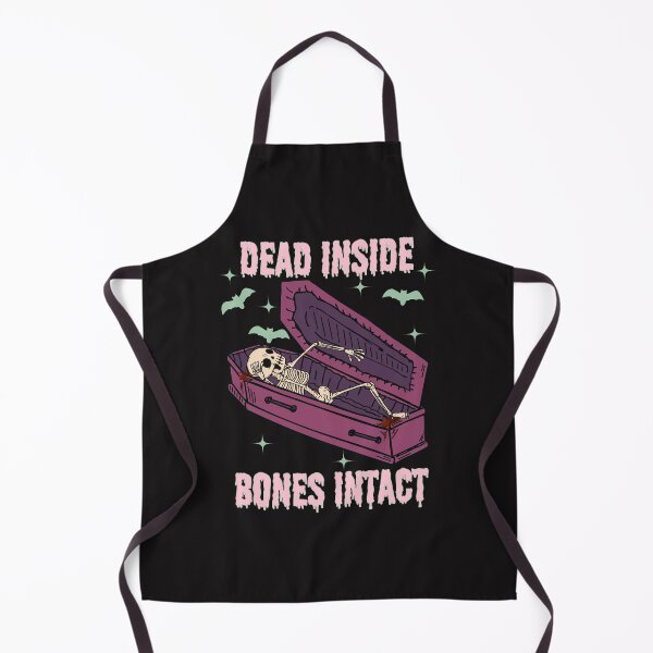 Item preview, Dead Inside Bones Intact Dark Comedy Halloween designed and sold by elynne9.