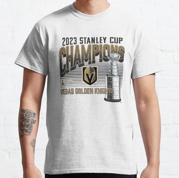 Vegas Golden Knights T Shirt Striped Metal in 2023