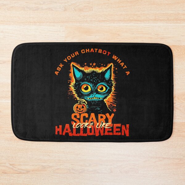 Item preview, scary halloween - ask your chatbot designed and sold by PositiveIdeas.