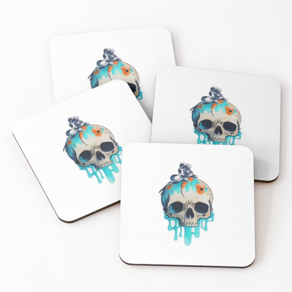 Item preview, Halloween cute skull - 6 designed and sold by BrightVibesshop.