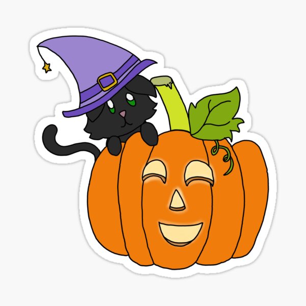 Halloween Kitty Sticker