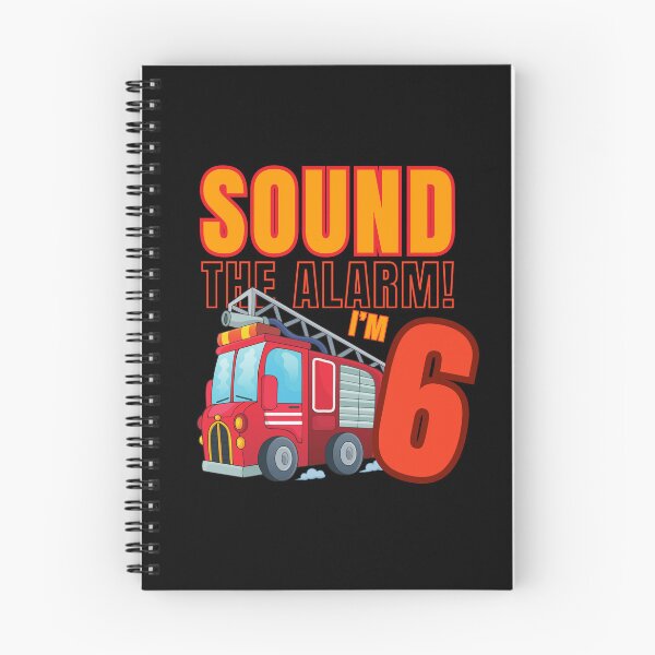 Item preview, Sound The Alarm I'm 6 Birthday Boy Firefighter 6 Year Old  designed and sold by Mixture-DESIGN.