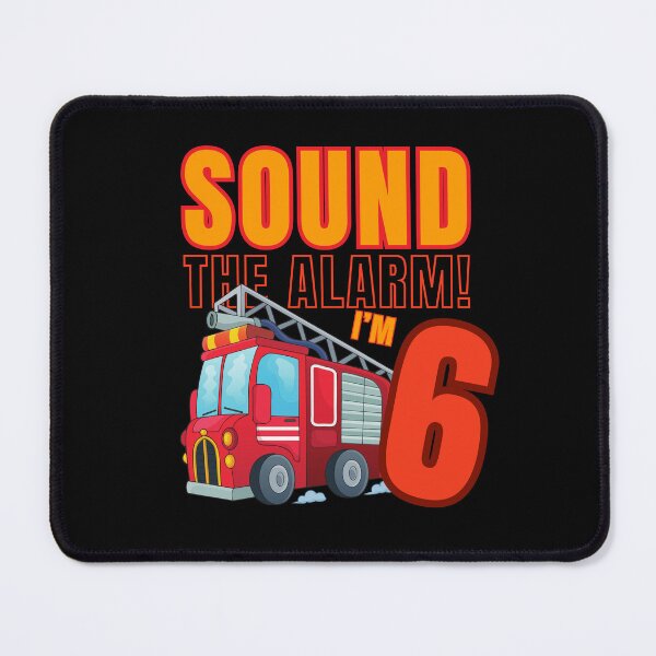 Item preview, Sound The Alarm I'm 6 Birthday Boy Firefighter 6 Year Old  designed and sold by Mixture-DESIGN.