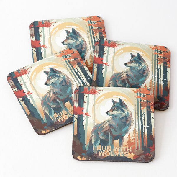 Item preview, I run with wolves  designed and sold by Nature Shop.