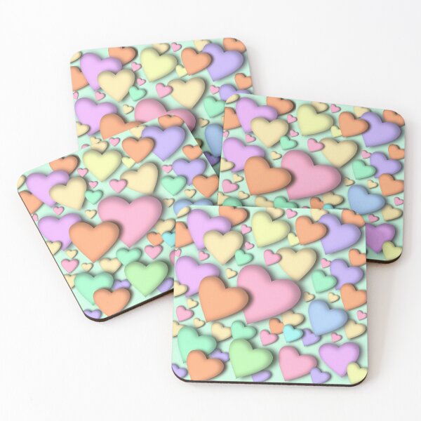 Item preview, Pastel hearts seamless pattern designed and sold by Apkdesigner.