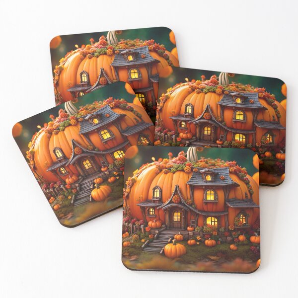Item preview, Pumpkin fairy house - Halloween Fall Autumn designed and sold by DreamlifeBackgrounds.