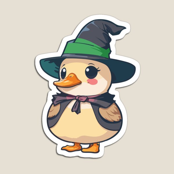 Artikelvorschau, Süße Hexenente. Eine Ente mit Hexenhut. entworfen und verkauft von twisted-dot.