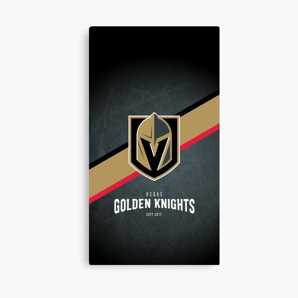 Vegas Golden Knights with Skyline T-Shirt by Ricky Barnard - Pixels