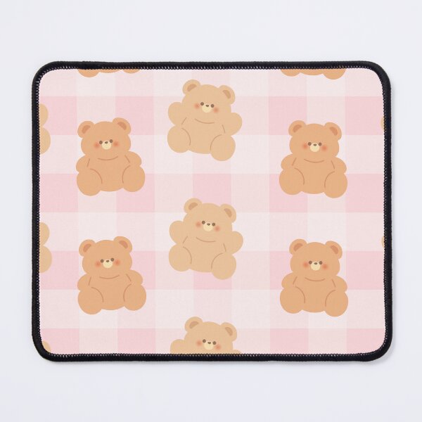 Item preview, Pink Cosy Teddy Bear - Cosy Gingham  designed and sold by KittyStrand.