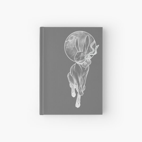 Rabbit moon Hardcover Journal
