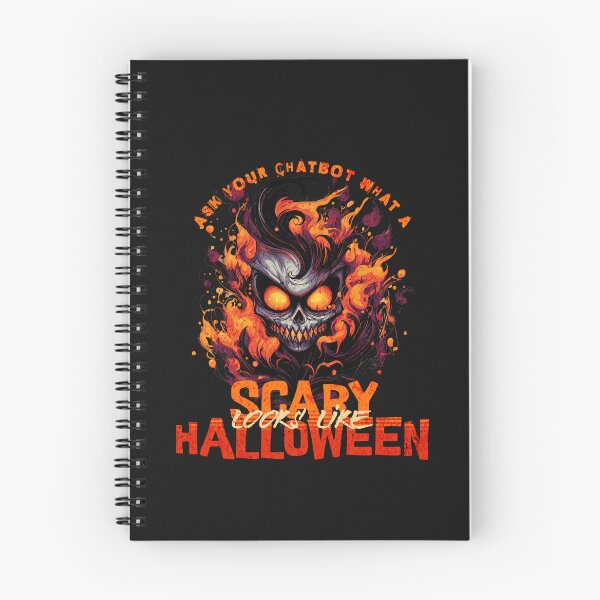 Item preview, scary halloween - ask your chatbot designed and sold by PositiveIdeas.