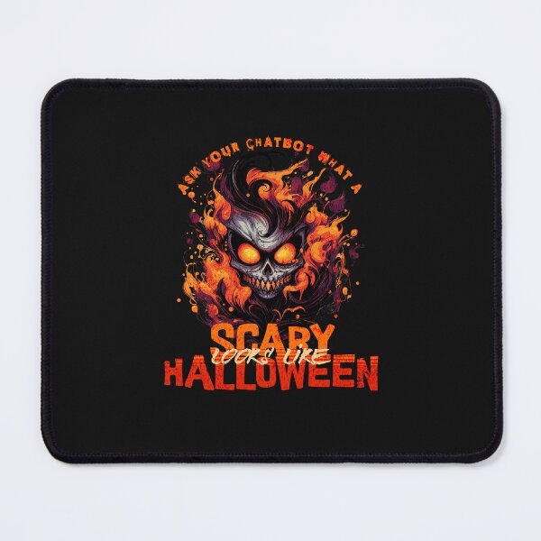 Item preview, scary halloween - ask your chatbot designed and sold by PositiveIdeas.