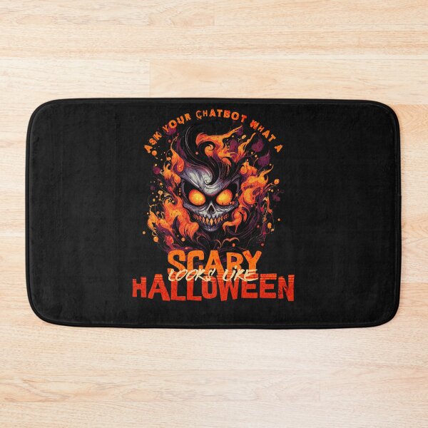 Item preview, scary halloween - ask your chatbot designed and sold by PositiveIdeas.