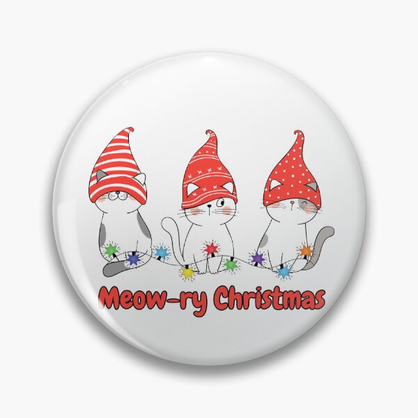 Item preview, Meow-ry Christmas Funny Cats designed and sold by retrobliss70s.
