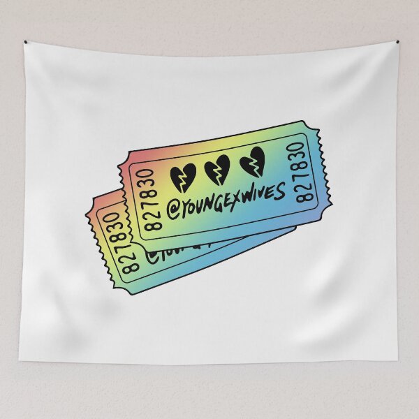 Item preview, rainbow gay pride young ex wives tickets designed and sold by sarascoprox.