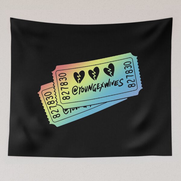 Item preview, rainbow gay pride young ex wives tickets designed and sold by sarascoprox.