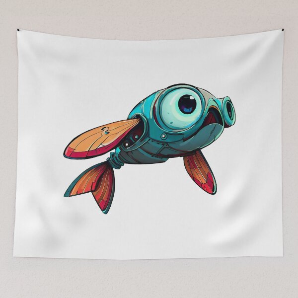 Item preview, Robo-Flying Fish! designed and sold by kukamatsu.