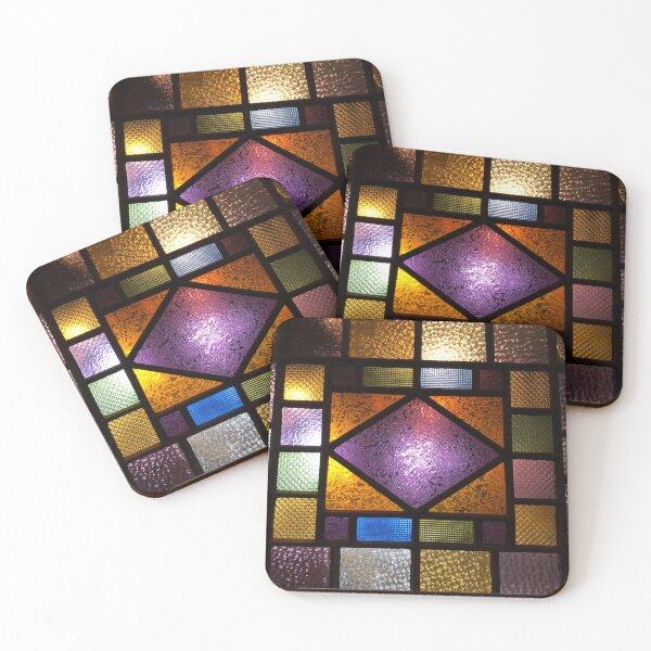 Item preview, beautiful colorful stained glass window pattern designed and sold by snail-galaxy.