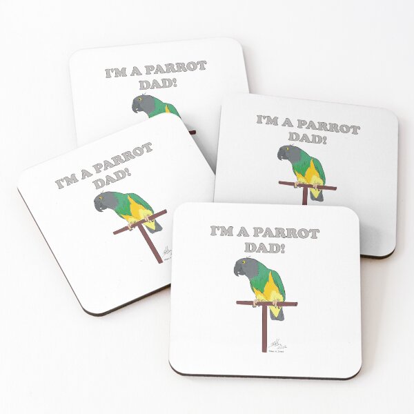 Item preview, I'm a Parrot Dad! - Senegal Parrot designed and sold by Laughing Parrot Studio.
