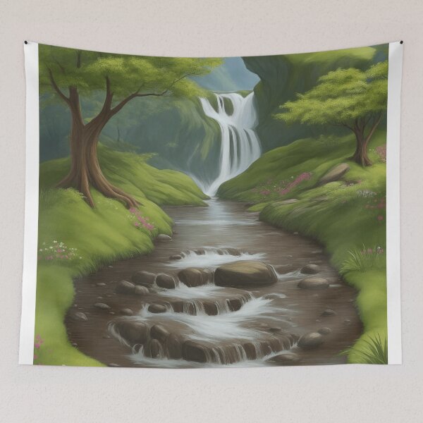 Item preview, Natural Views of Waterfalls and Streams in The Forest designed and sold by NidADesign.