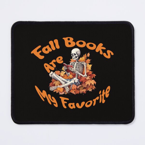 Item preview, Fall Books Are My Favorite, Fall Leaves, Skeleton Books Halloween, Sweatshirt, by DAM Creative, designed and sold by DAM Creative ⭐⭐⭐⭐⭐.
