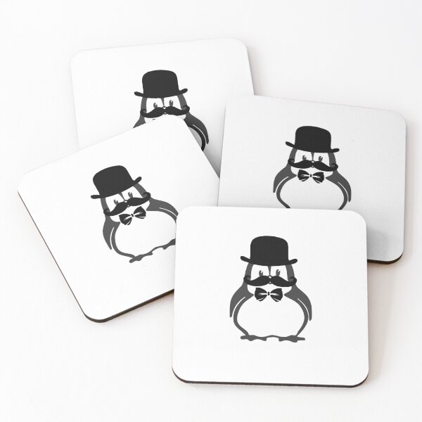 Item preview, Gentelman penguin with mustache  designed and sold by Garbul.