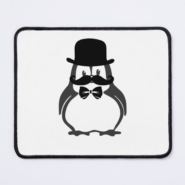 Item preview, Gentelman penguin with mustache designed and sold by Garbul.
