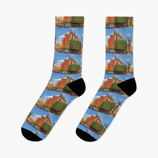 Item preview, Mexico. Querétaro. Street with Statue. designed and sold by vadim19.