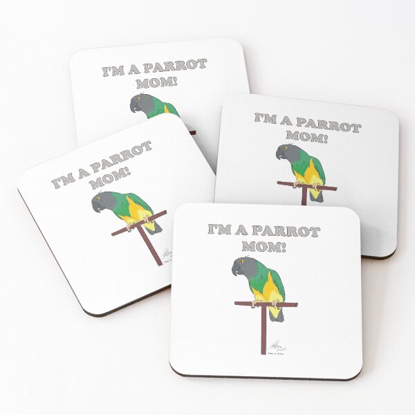 Item preview, I'm a Parrot Mom! - Senegal Parrot designed and sold by Laughing Parrot Studio.