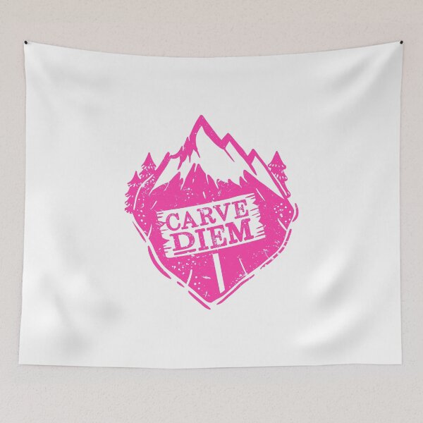 Item preview, Carve Diem - Carpe Diem - Funny Ski Skier Snowboard Gift designed and sold by shirtbubble.