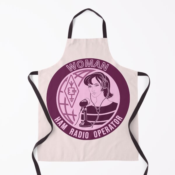 Item preview, Woman HAM Radio Operator - cicrcle dark pink style designed and sold by tuzlay.