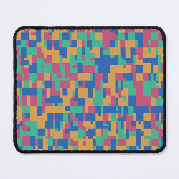 Item preview, Happy Accidents // Vintage Gingham Retro Color Glitch 1980s Geometric Cluster Pattern 8bit Pixel Art designed and sold by mixedpixels.