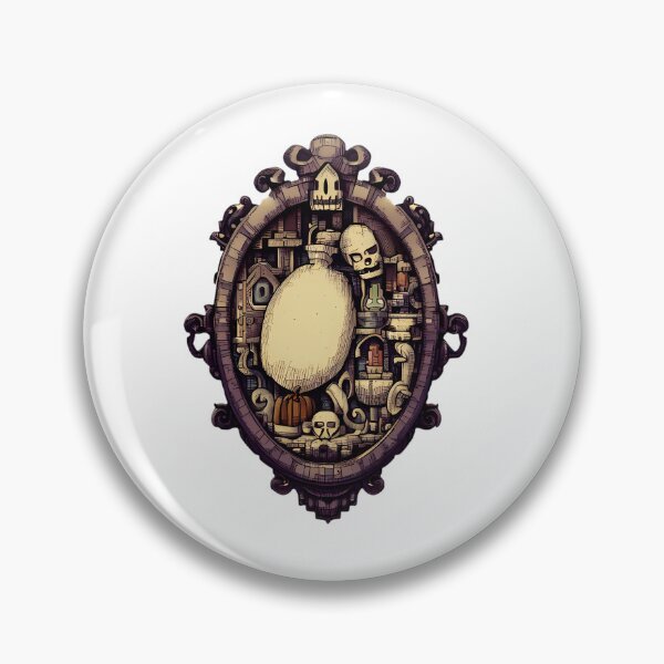 Item preview, Minecraft and vintage inspired creepy cameo  designed and sold by filigreedigital.