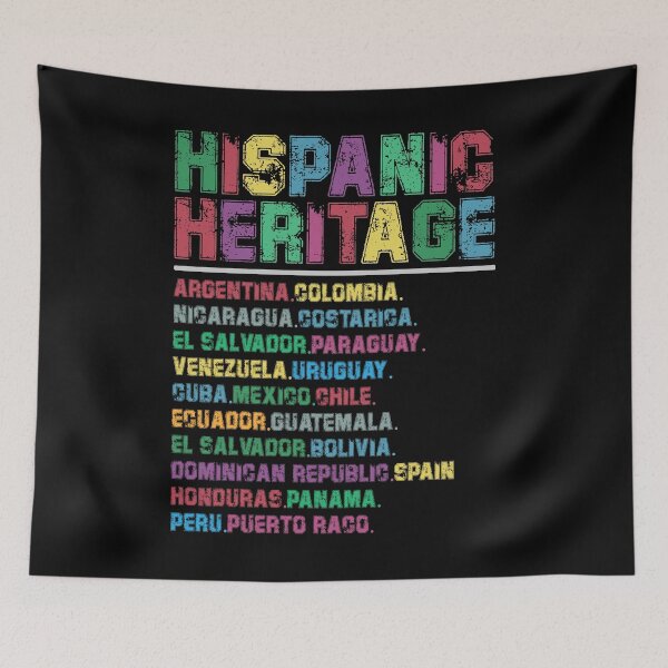 Item preview, Hispanic Heritage Month Latino Countries designed and sold by ddworkshop.