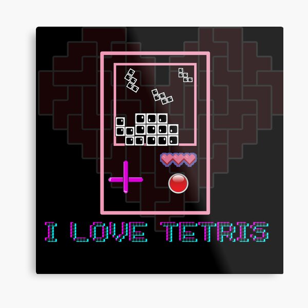 Game tetris pixel bricks pieces with black shadow Vector Image