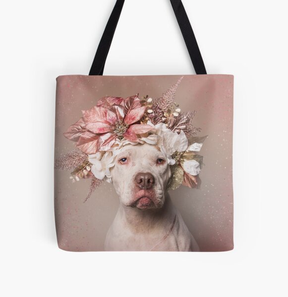 Flower Power, Minnie All Over Print Tote Bag