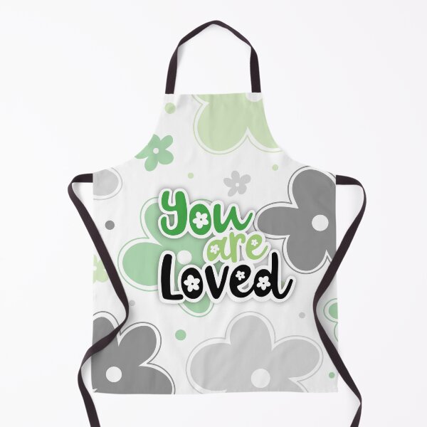 Item preview, You Are Loved Flowers Aro Pride Lettering designed and sold by JoyfulJen.
